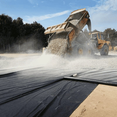 Geotêxtil PET não tecido para projetos de aterros rodoviários Nonwoven PET Geotextile For Road Landfill Projects