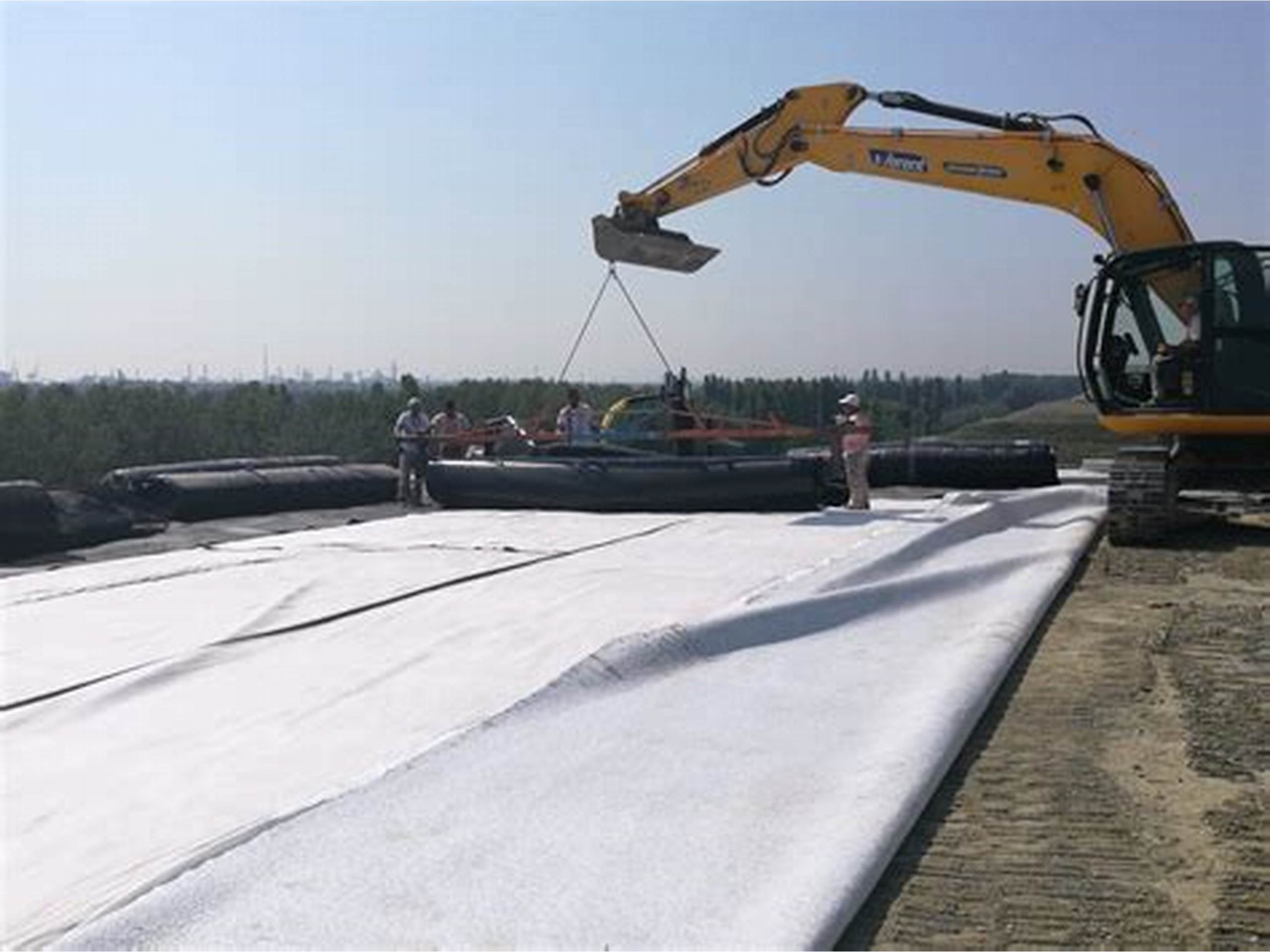 Polyester needle punched geotextile