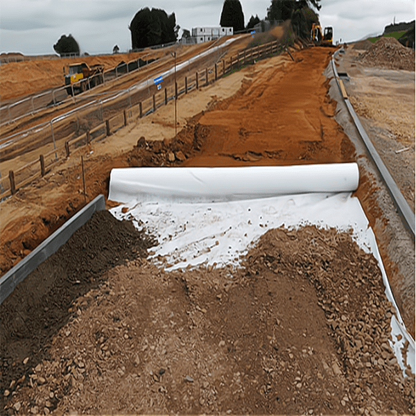 Roadbed drainage reinforcement pet needle punched non-woven geotextile