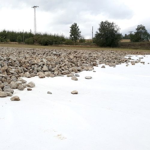 Polyester needle punched geotextile