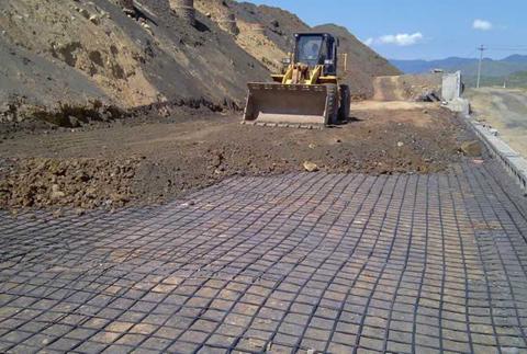 Road engineering geogrid