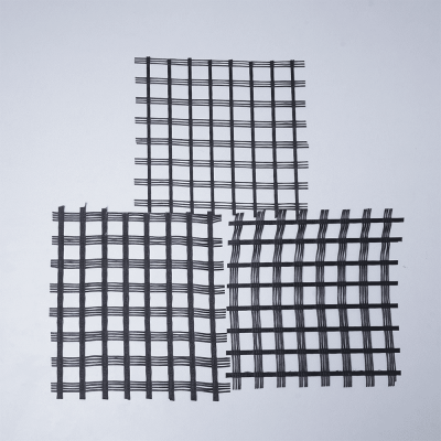 Subgrade grid fiberglass geogrid