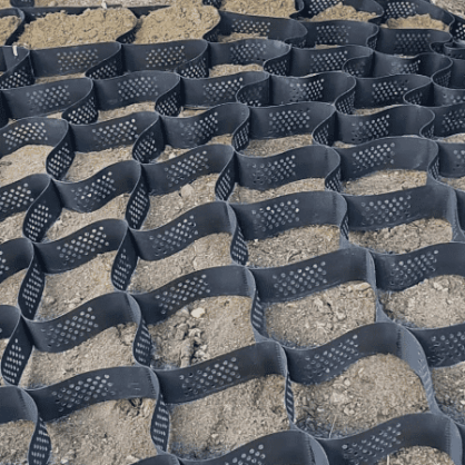 HDPE Geocell used in Road Construction 