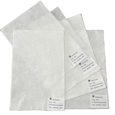 Geotextil no tejido de fibra larga de poliéster de alta resistencia a la tracción