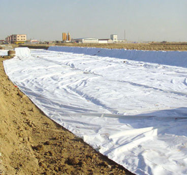 Slope drainage non-woven geotextile